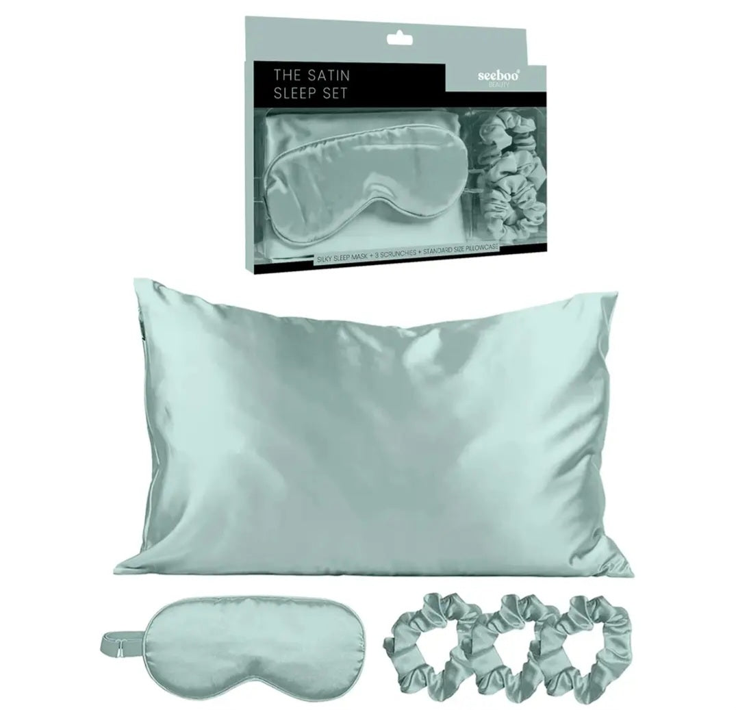 De-Stressing Satin Sleep Set- Supports Mental Health