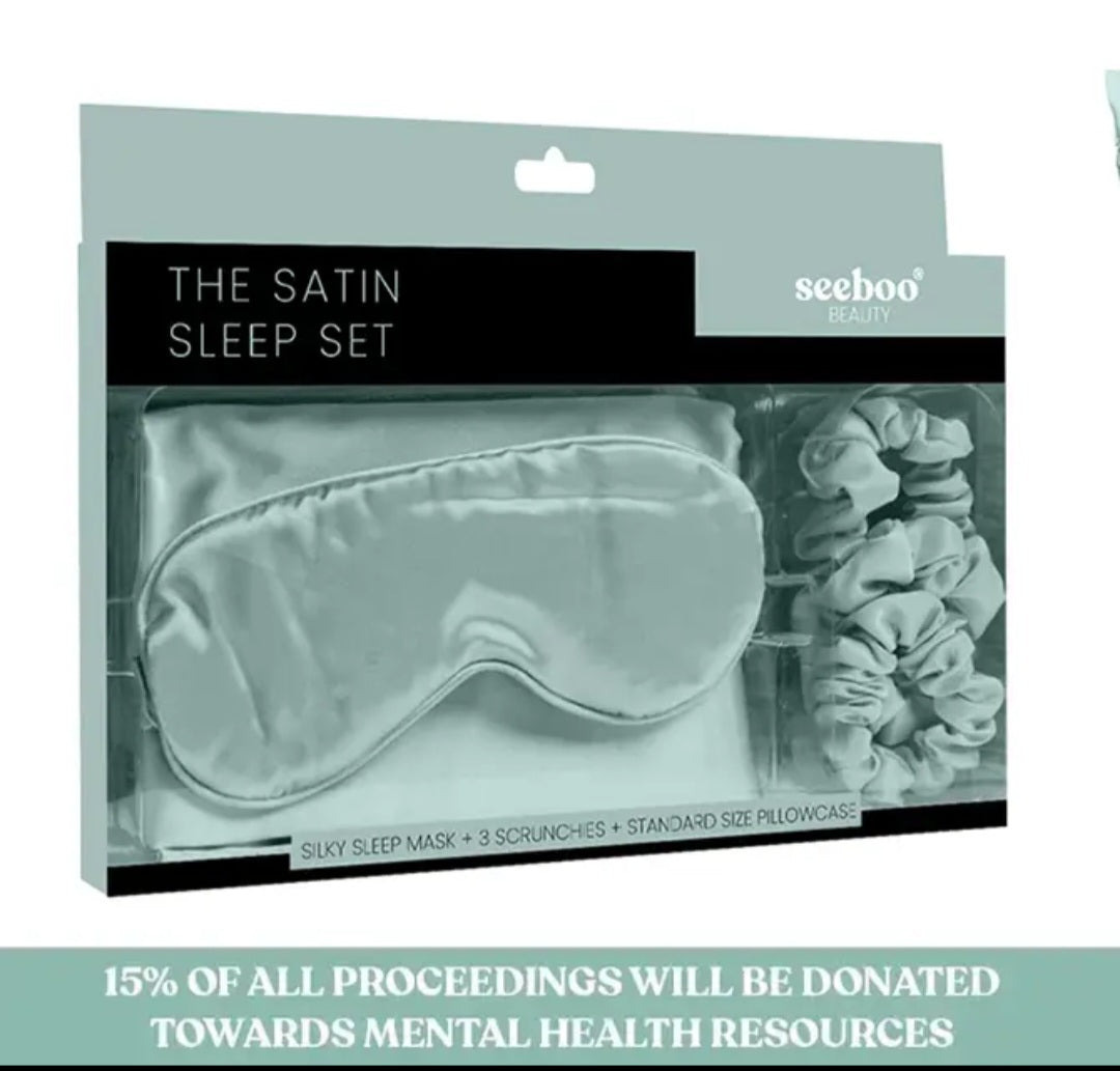 De-Stressing Satin Sleep Set- Supports Mental Health