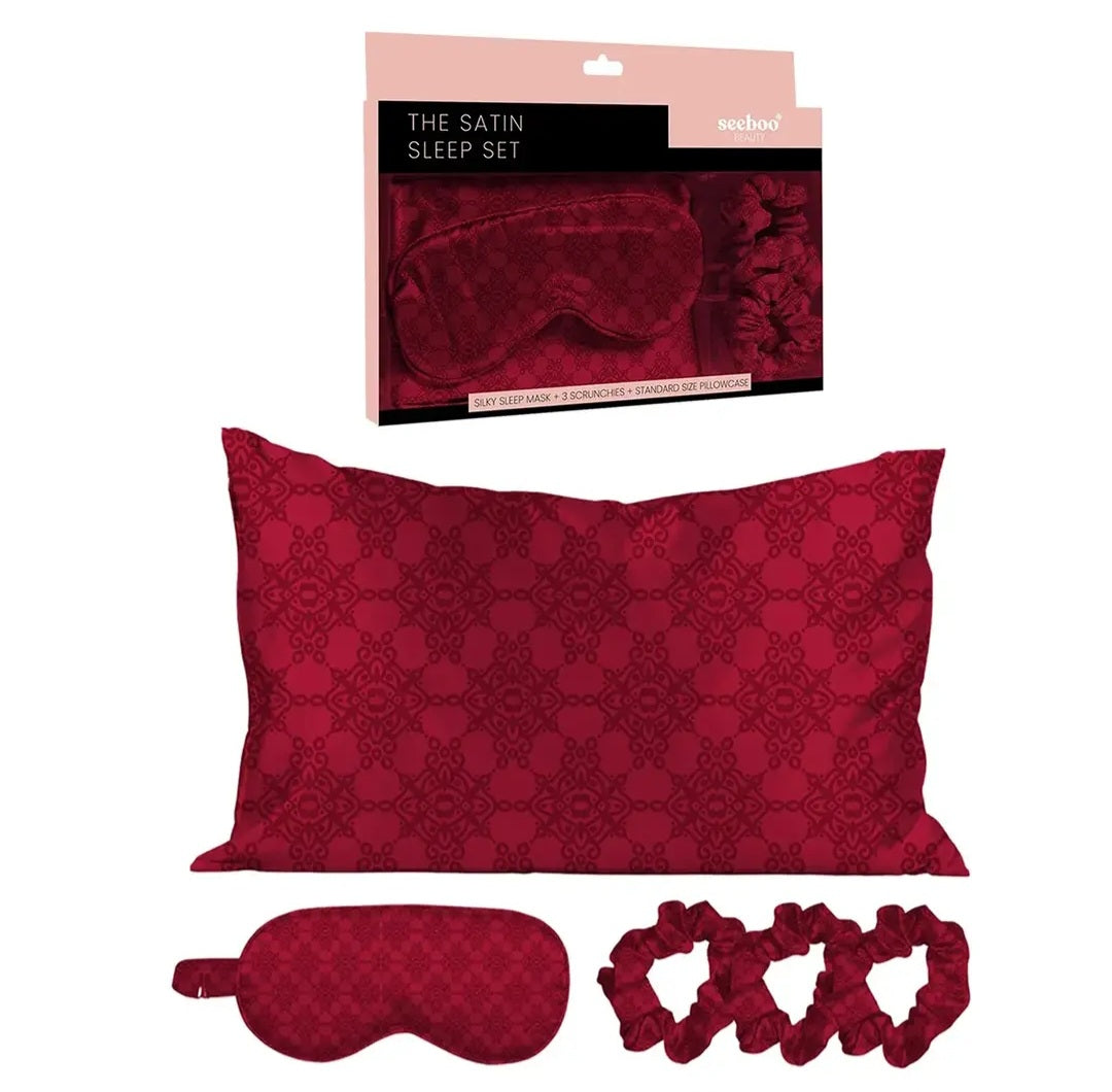 De-Stressing Satin Sleep Set- Supports Mental Health