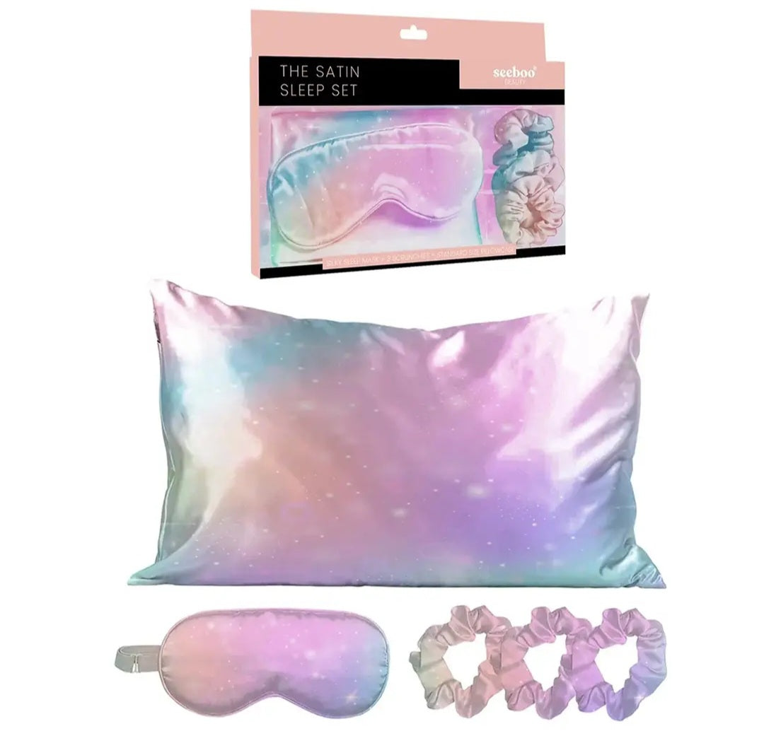 De-Stressing Satin Sleep Set- Supports Mental Health