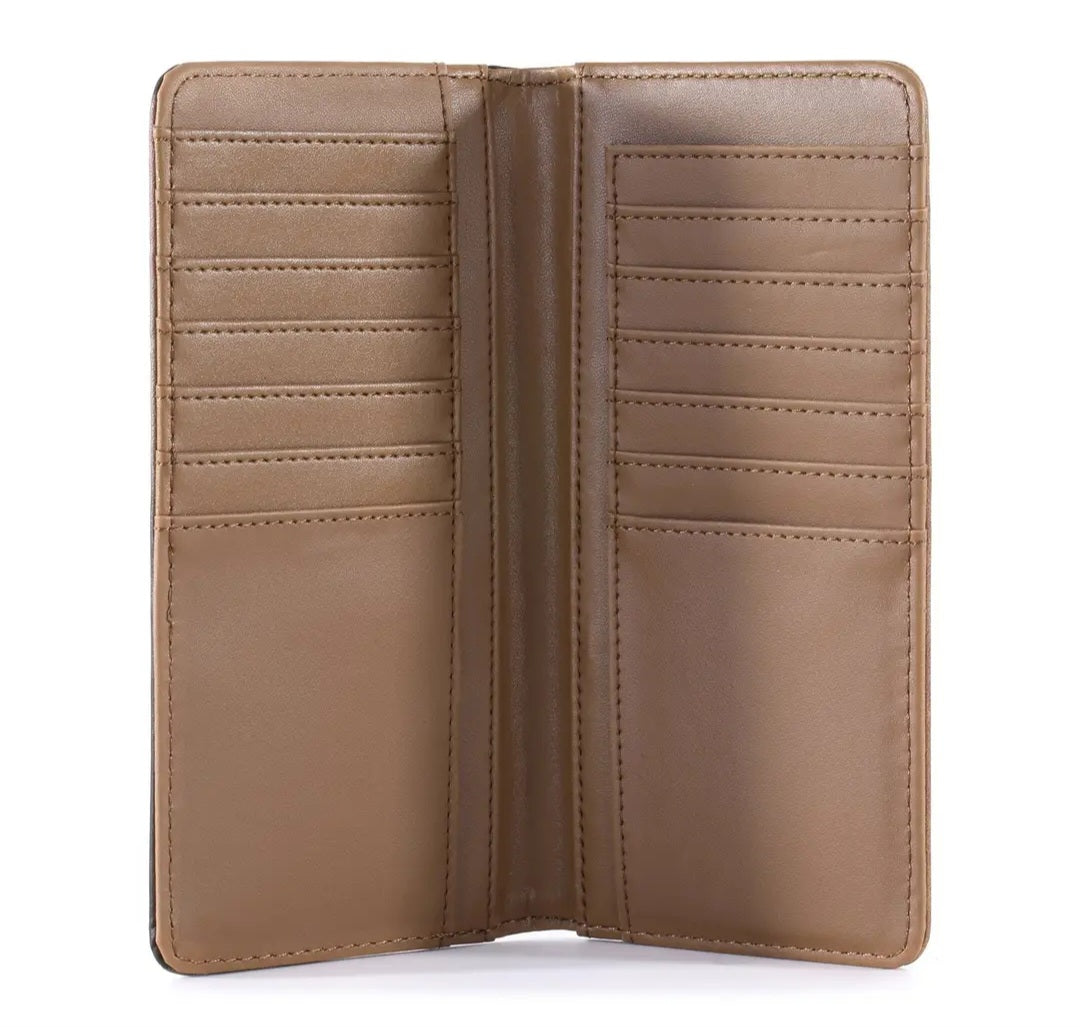 Patriotic Collection Men's Bifold Long Leather Wallet