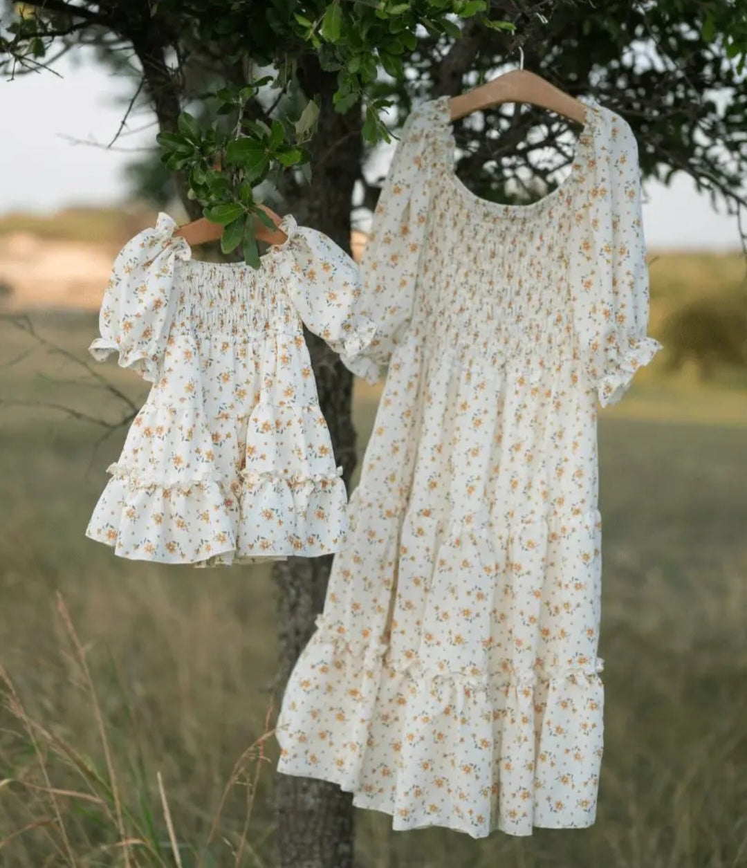 Mommy and Me Katherine Dress- Yellow Floral