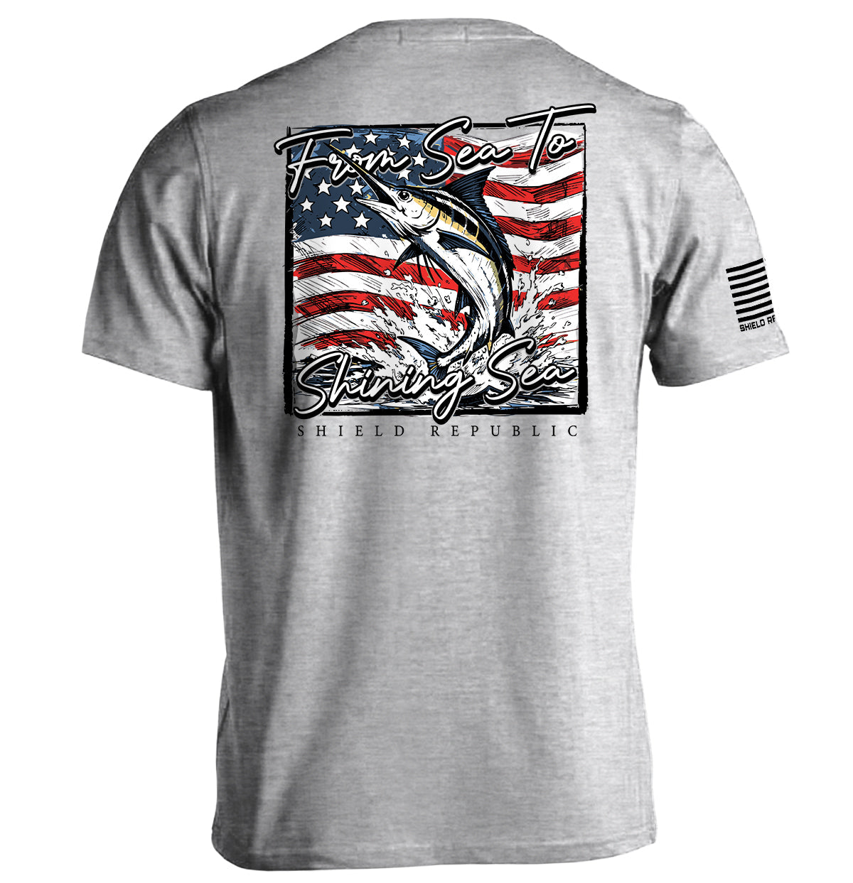 Shield Republic From Sea To Shining Sea Marlin (Back Print)