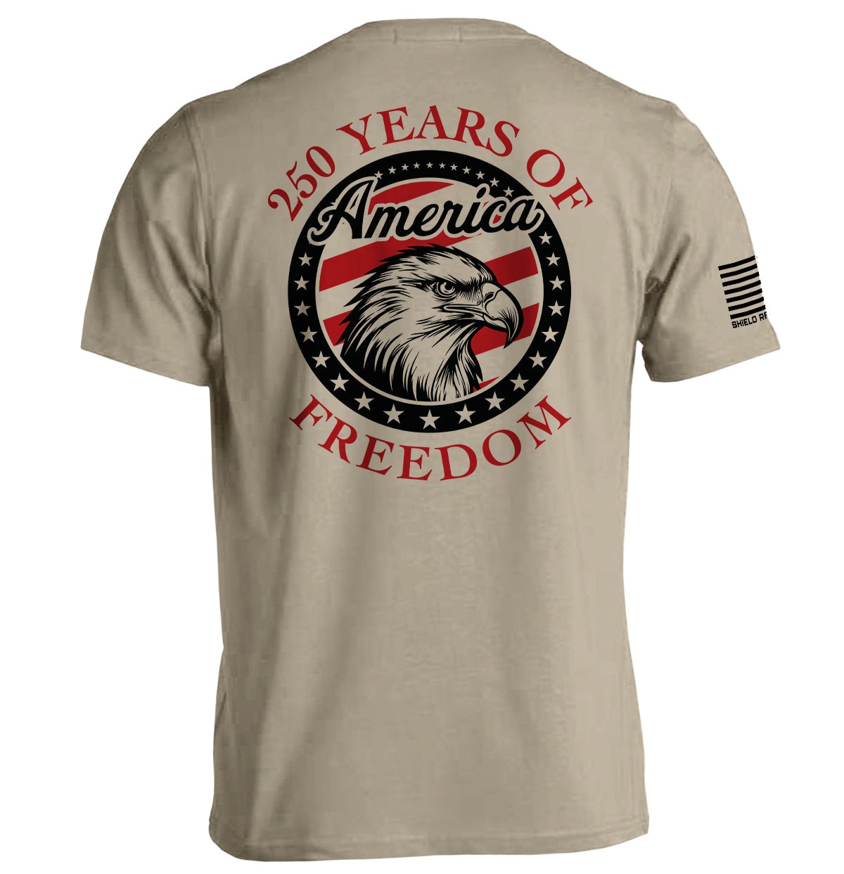 Shield Republic 250 Years Of Freedom Eagle Circle