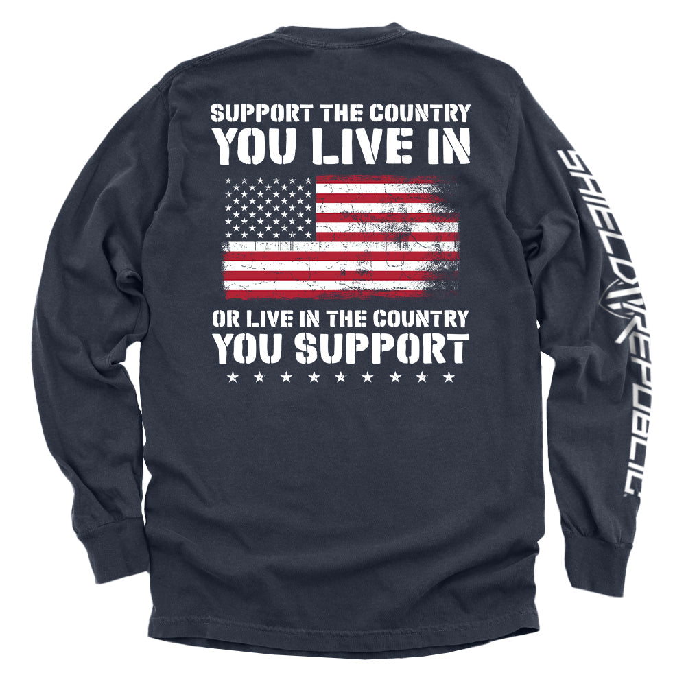 Shield Republic Support The Country You Live In Flag