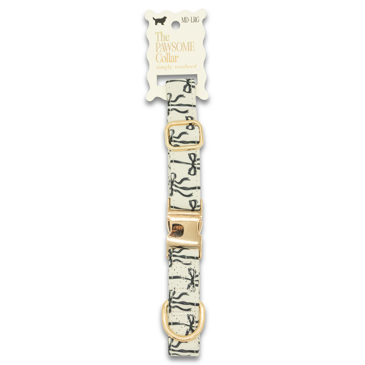 Simply Southern® Pet Collar: Black Bow