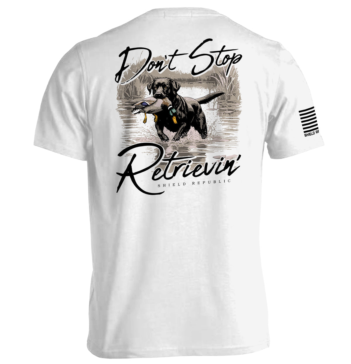 Shield Republic Don't Stop Retrievin' Black Lab