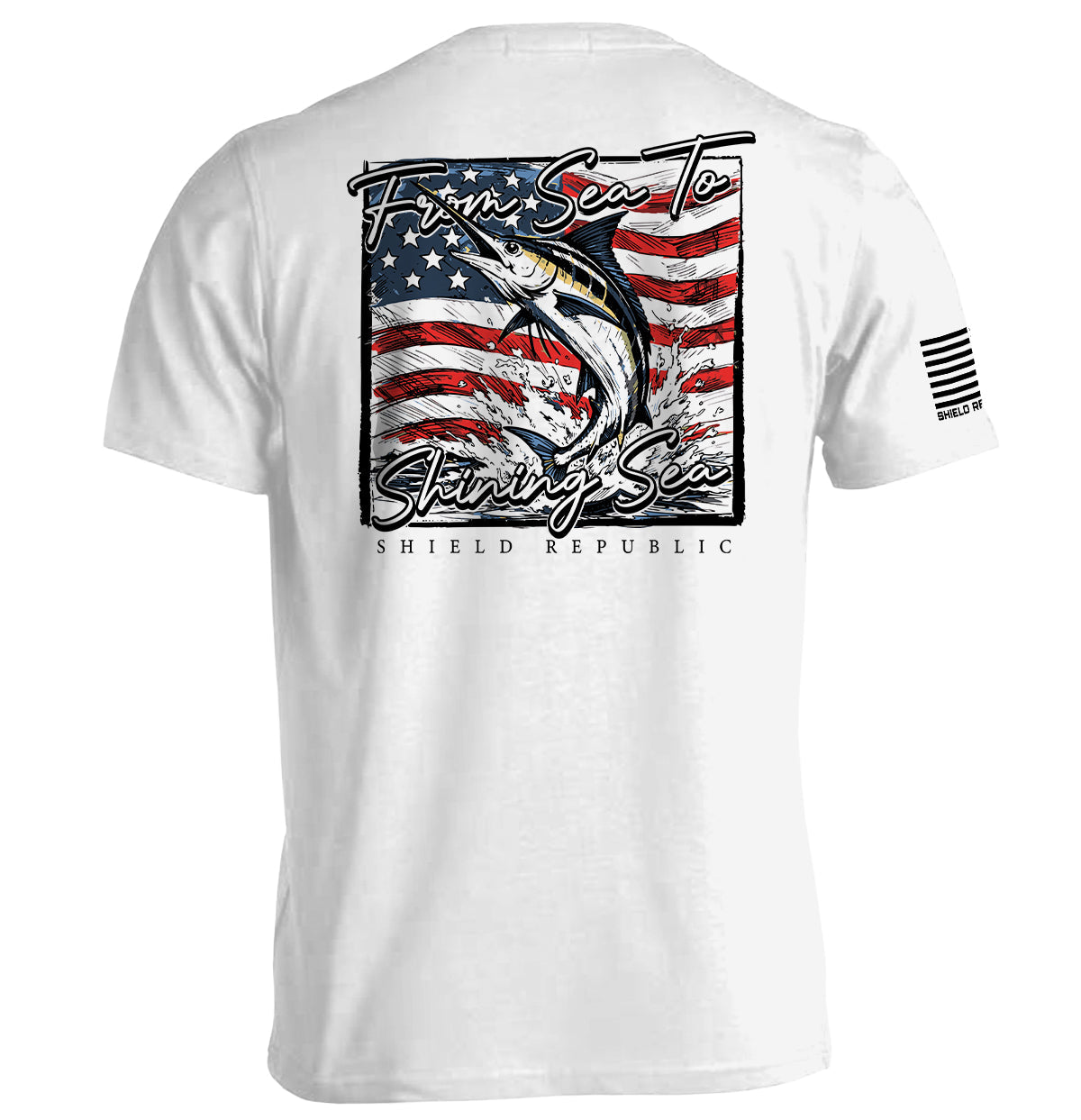 Shield Republic From Sea To Shining Sea Marlin (Back Print)