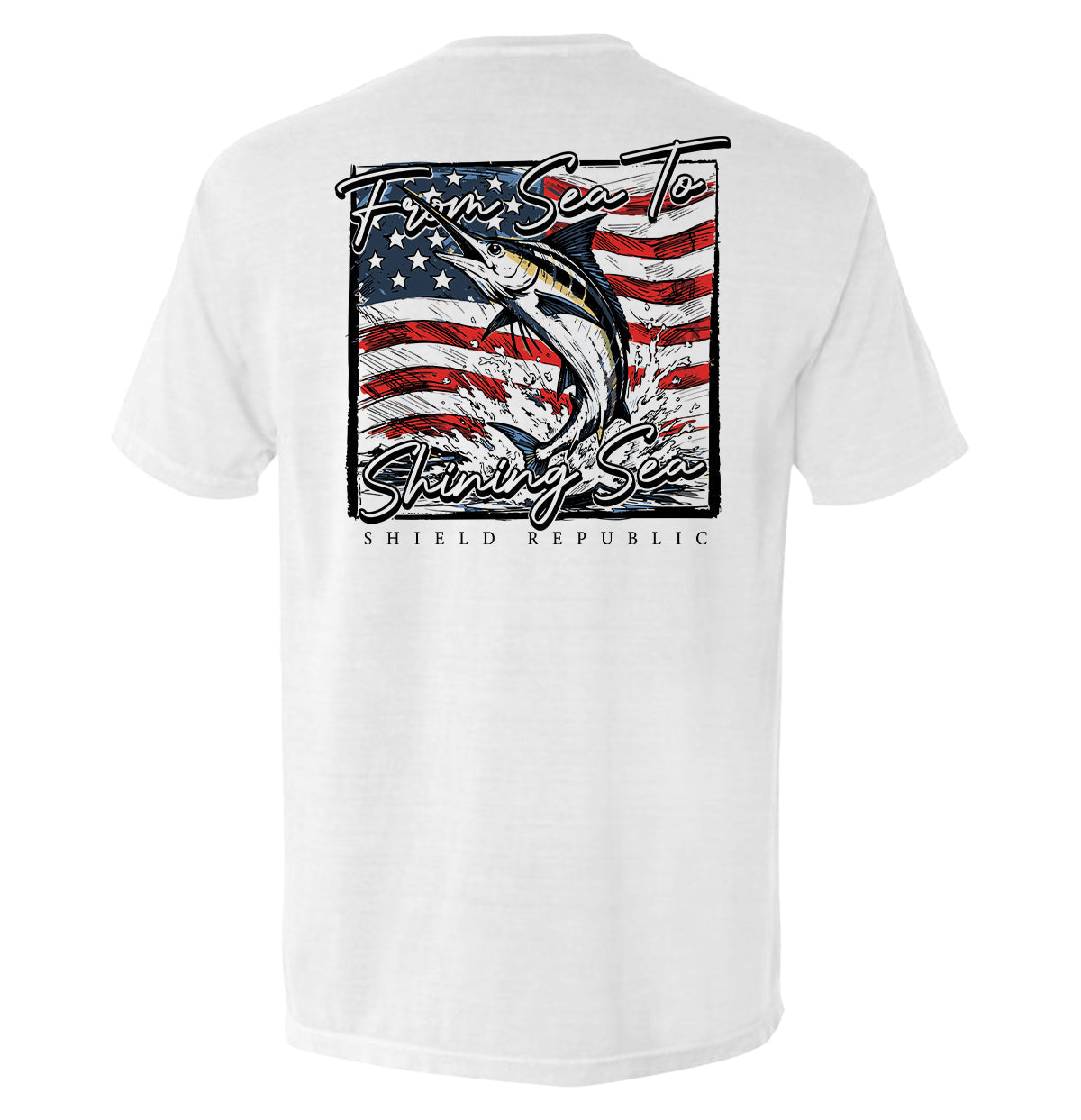 Shield Republic From Sea To Shining Sea Marlin (Back Print)