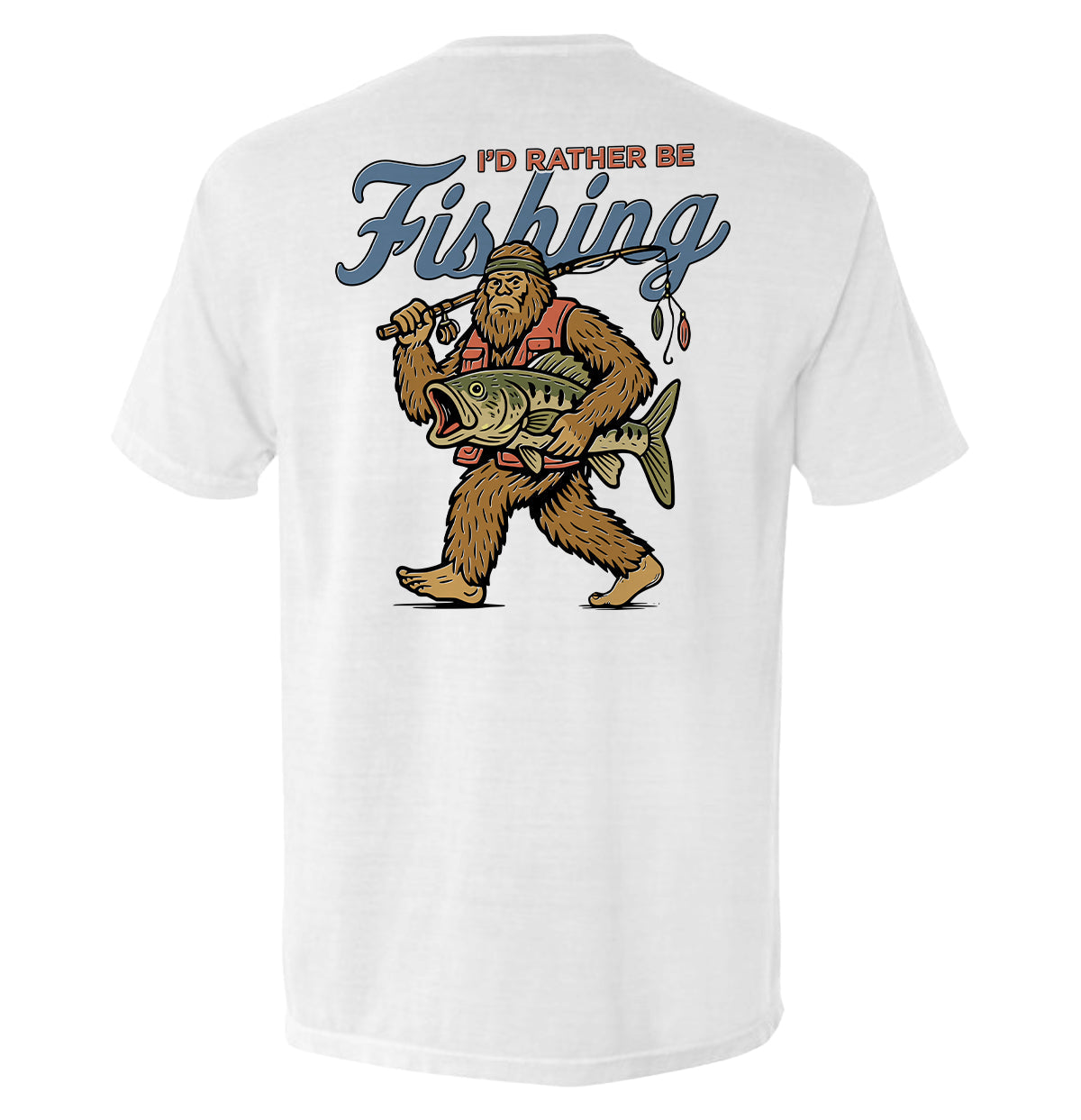 Shield Republic I'd Rather Be Fishing Bigfoot