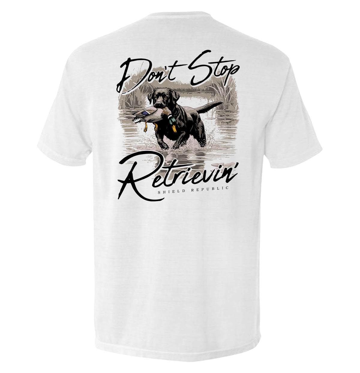 Shield Republic Don't Stop Retrievin' Black Lab