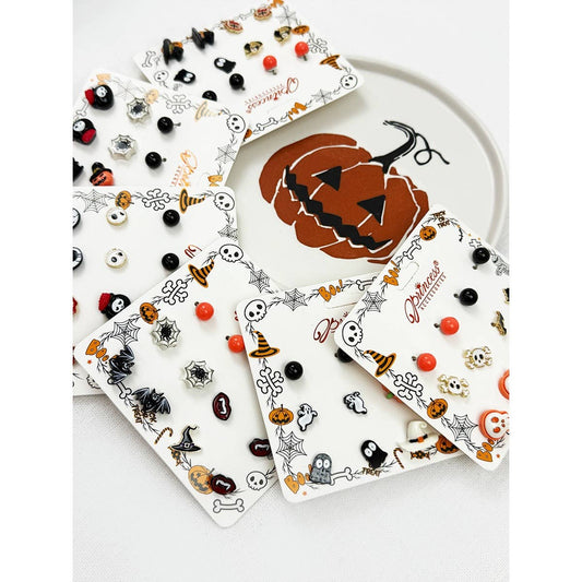 Cute Halloween Theme Earring Set