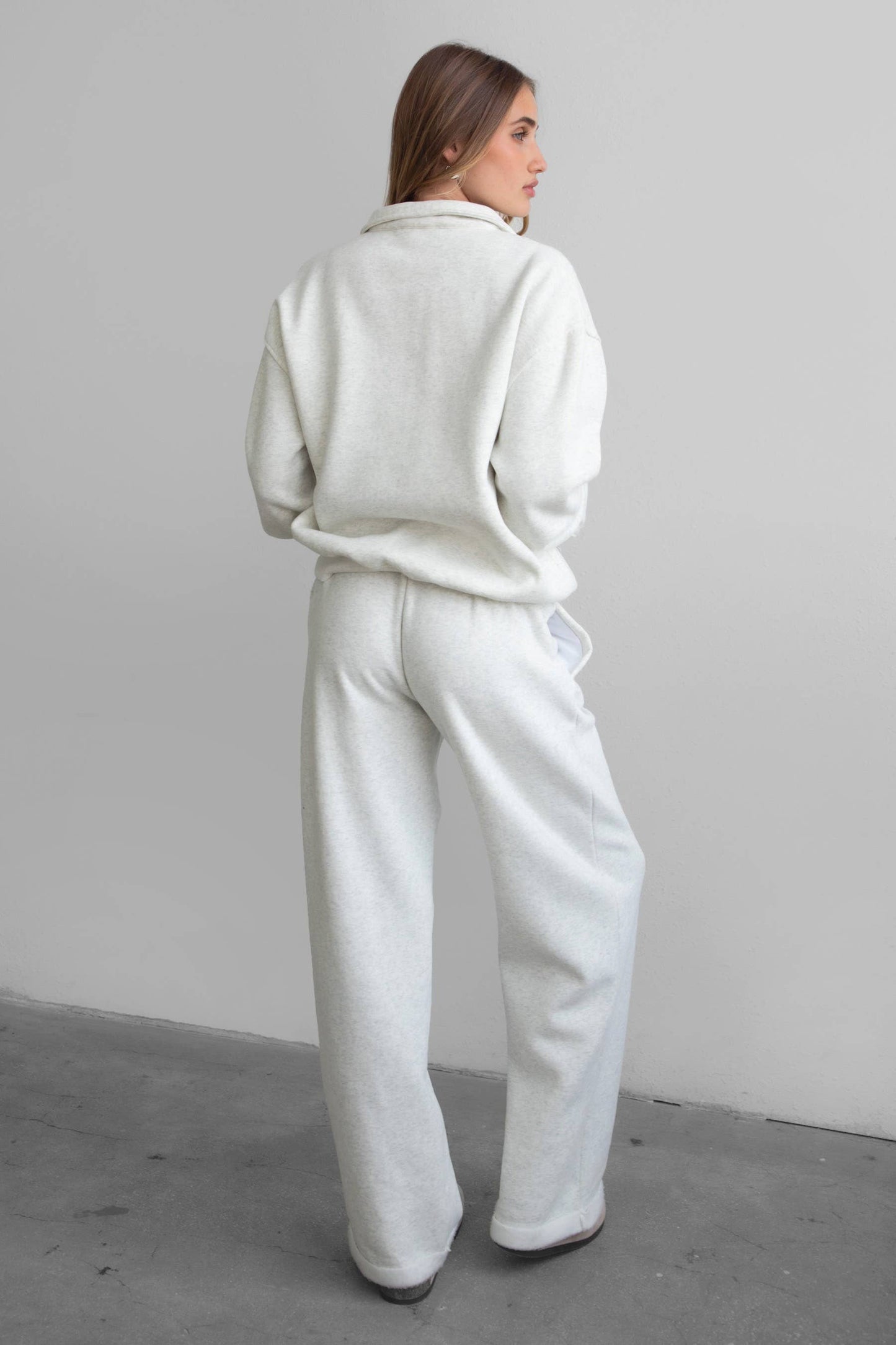 LANI Lightweight Fleece Wide Leg Sweatpants