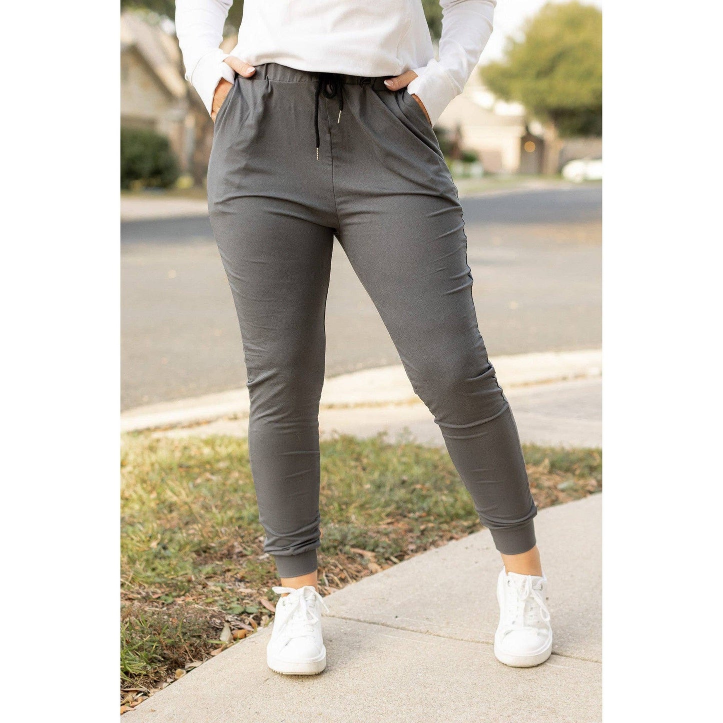 The Cindy Charcoal Joggers - Luxe Leggings by Julia Rose®