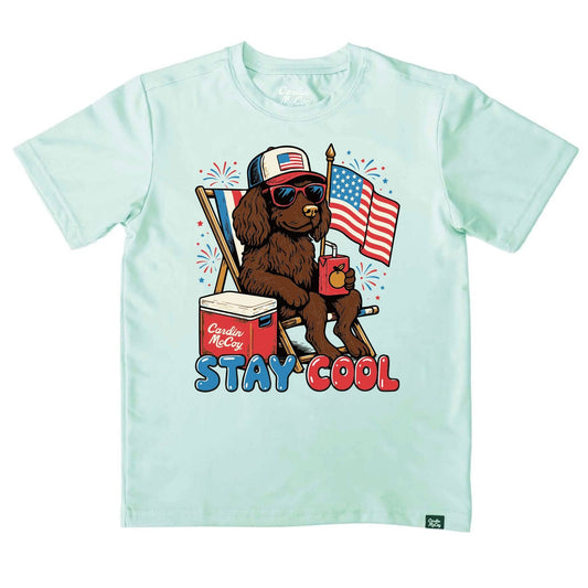 Cardin McCoy Kids' Stay Cool Front Performance Short-Sleeve Tee