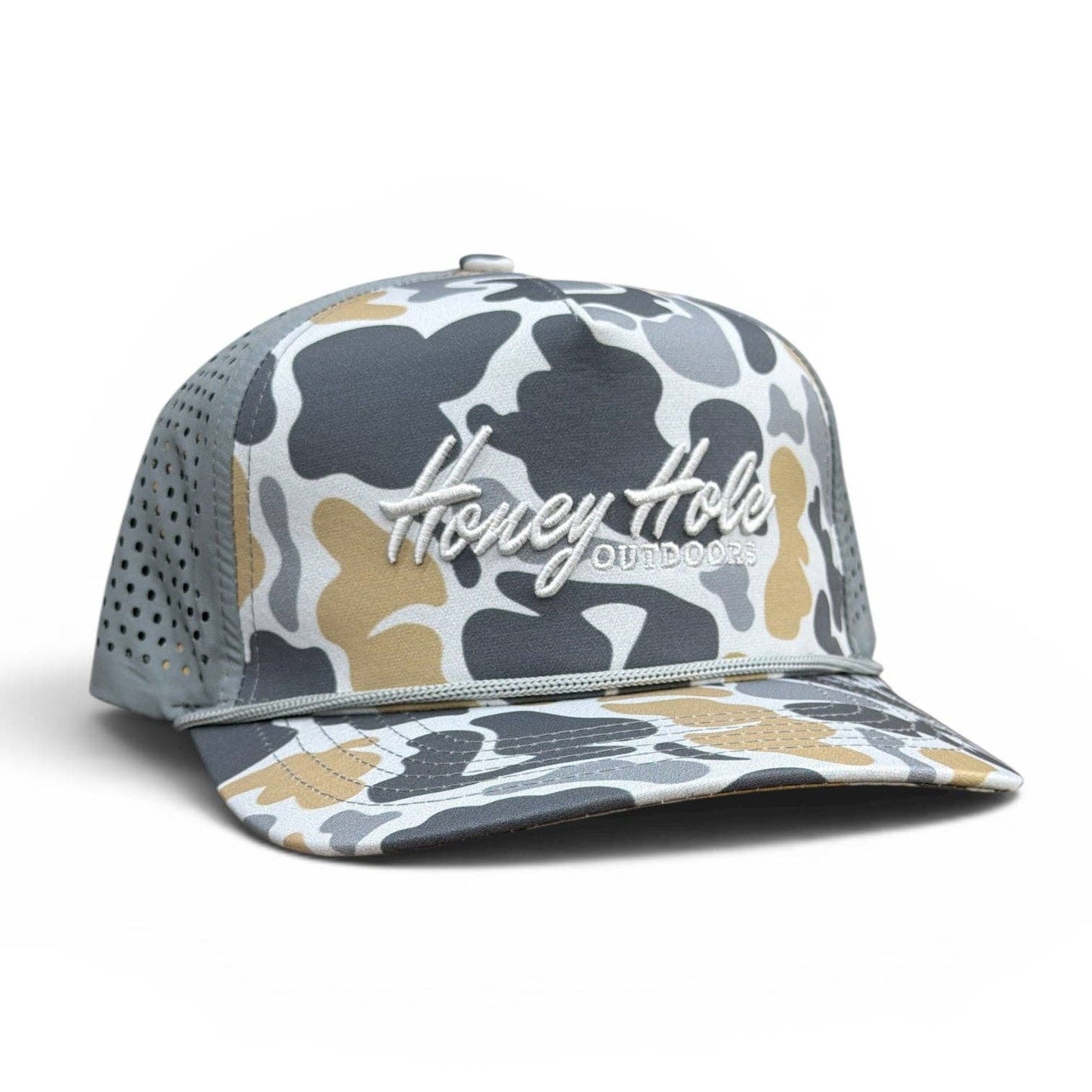 Honey Hole Performance Rope Hat - Heritage - Grey Camo