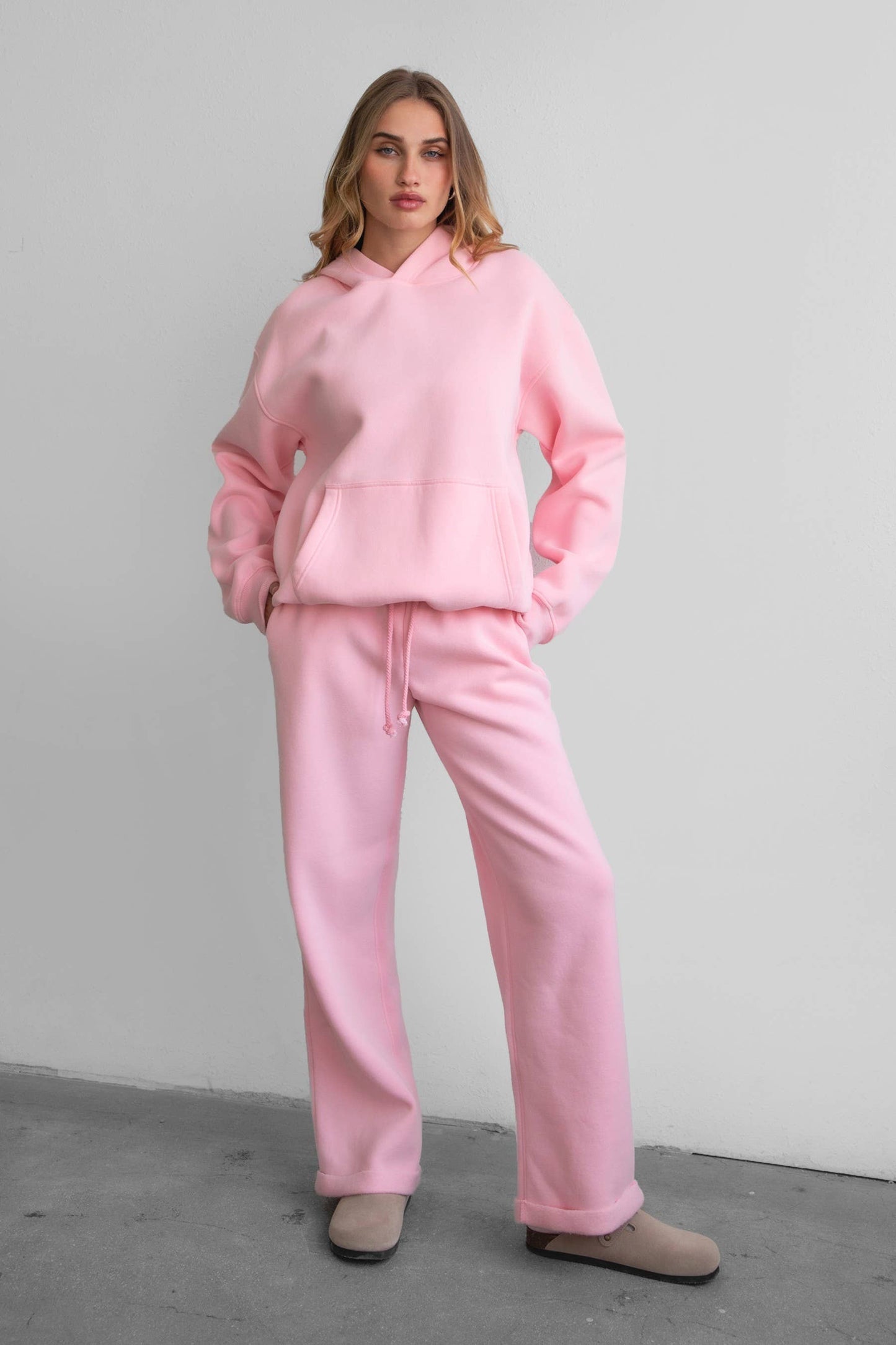 LANI Lightweight Fleece Wide Leg Sweatpants
