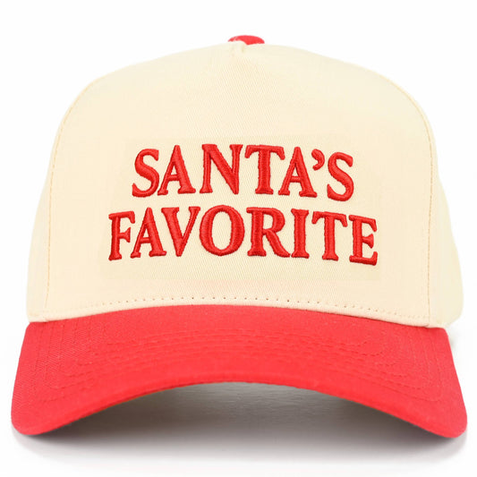 C.C SANTAS FAVORITE Letter Embroidered Trucker Cap