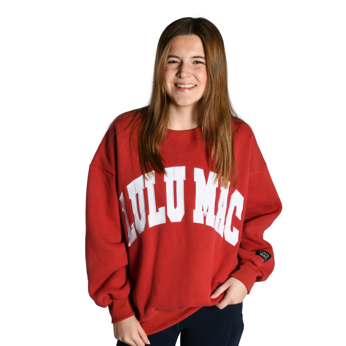Lulu Mac Cardinal/White Sweatshirt - Stitch