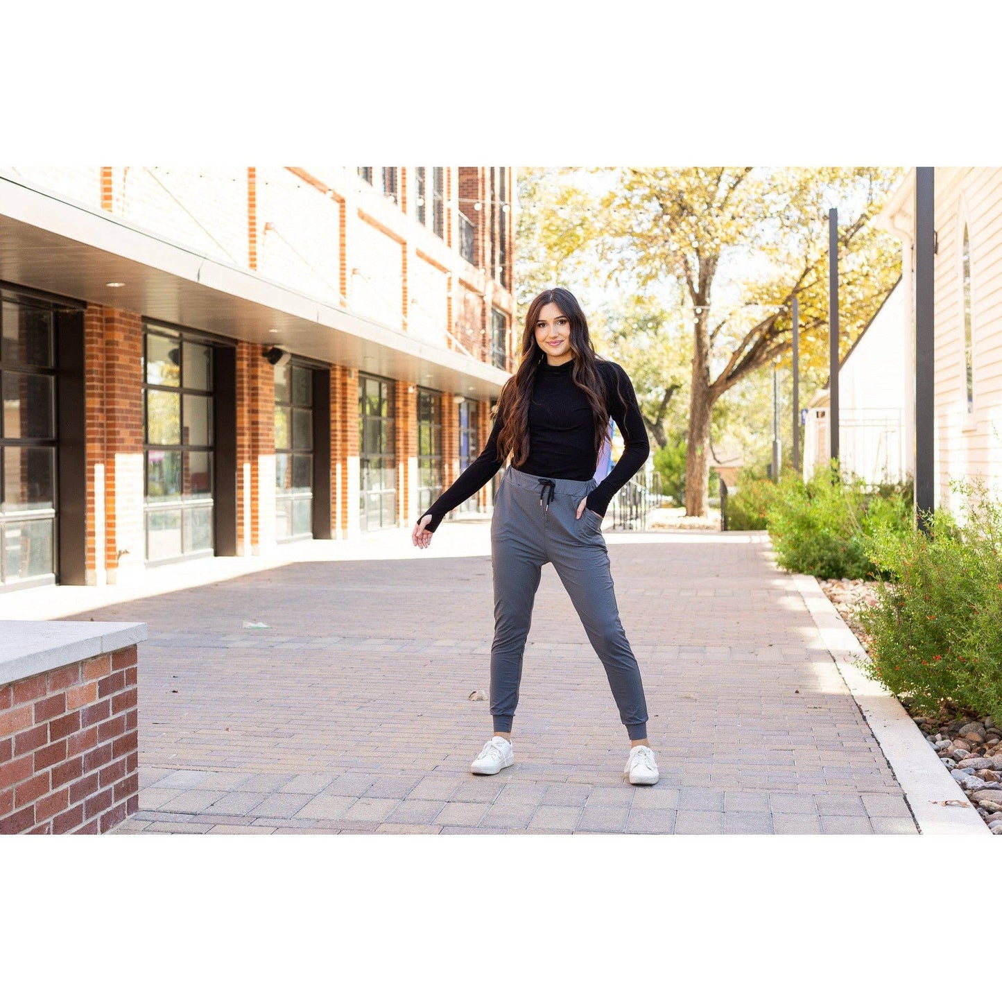 The Cindy Charcoal Joggers - Luxe Leggings by Julia Rose®