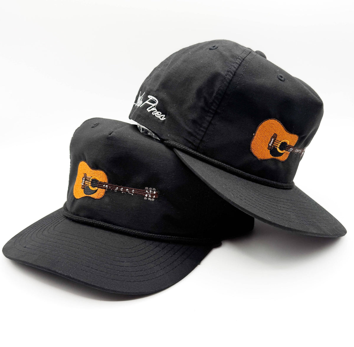 Black "Guitar" Rope Hat