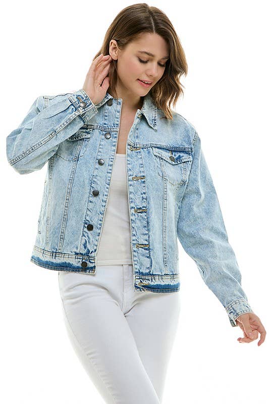 Cotton Casual Denim Boyfriend Jacket