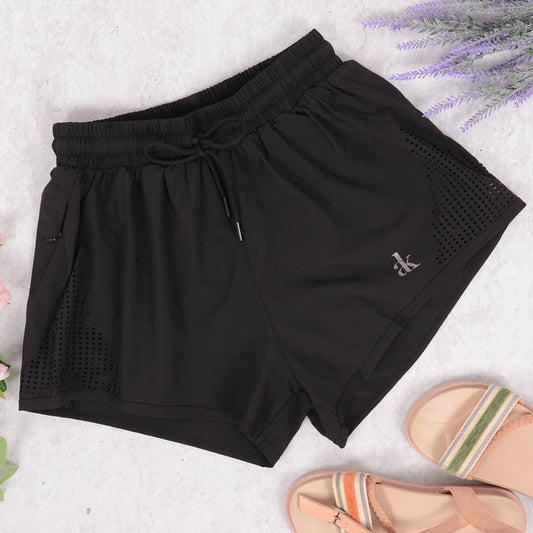 Summer Double Layer Shorts With Engineered Ventilation