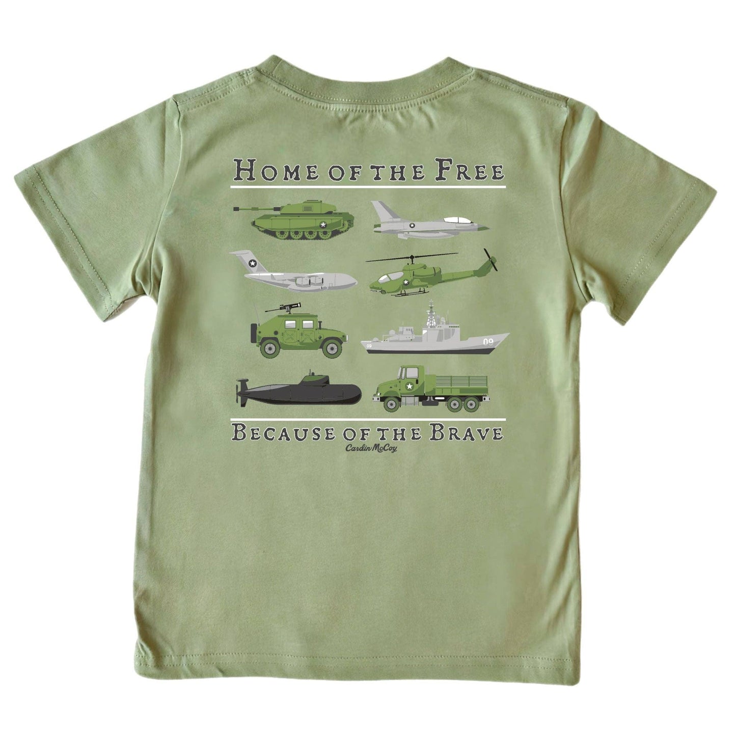 Cardin McCoy Kids' Home of the Free Short-Sleeve Tee