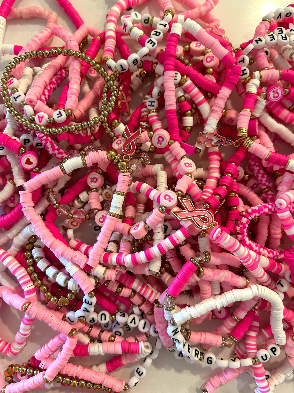🎀 Breast Cancer Awareness Bracelets 🎀 - Random