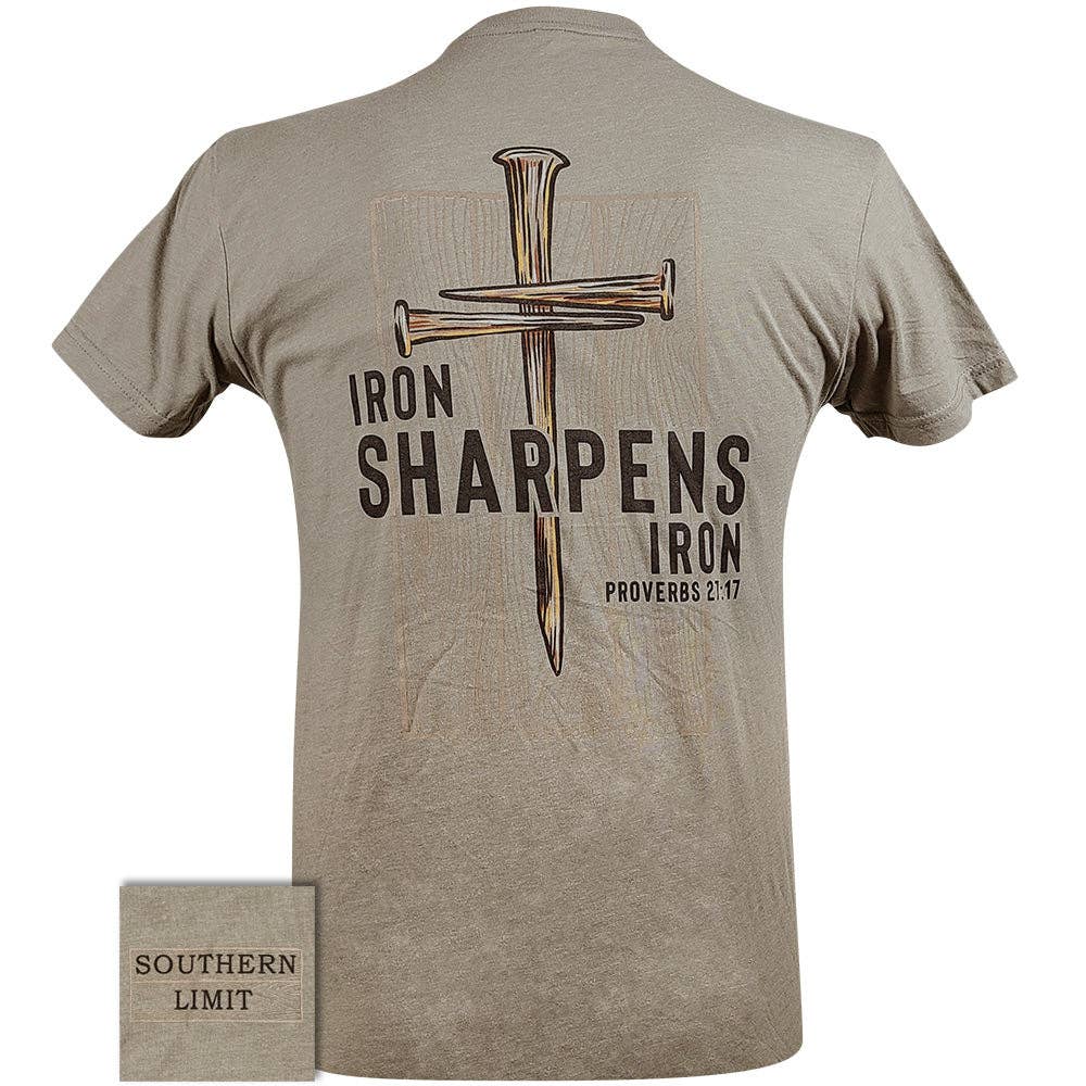 SOUTHERN LIMIT IRON SHARPENS IRON Mens Southern Graphic Tees