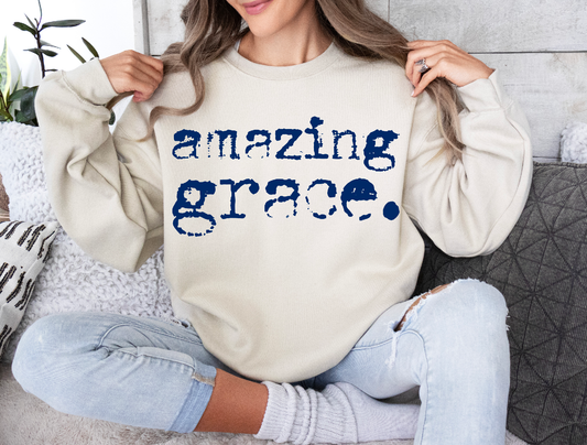 Amazing Grace Typewriter Sweatshirt