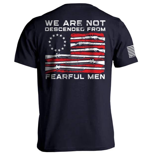 Shield Republic We Are Not Descended From Fearful Men Tee