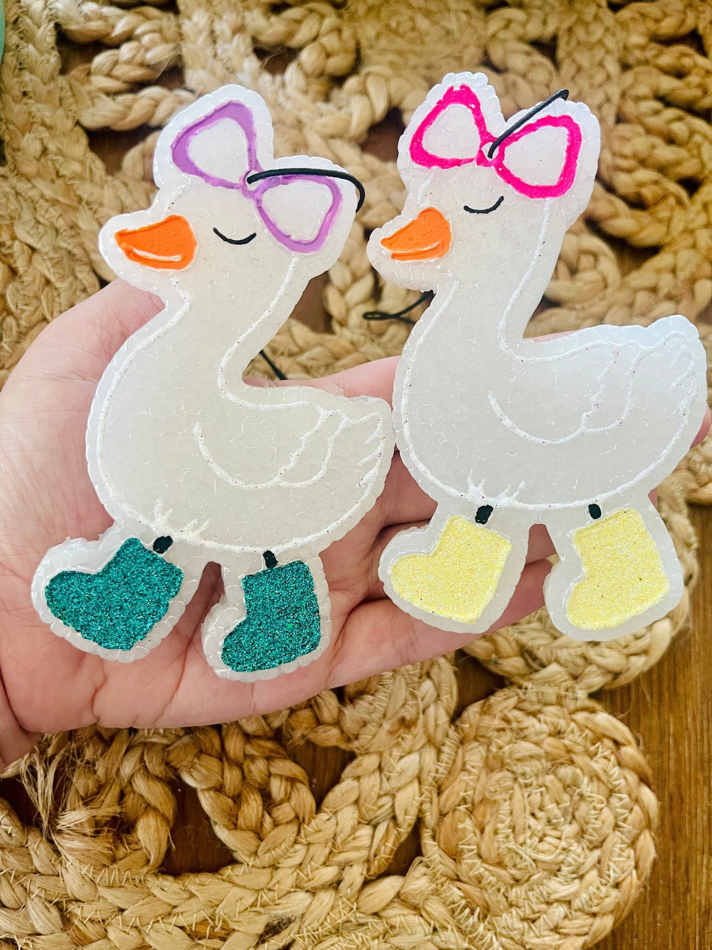 Goose with Boots Car Freshie 