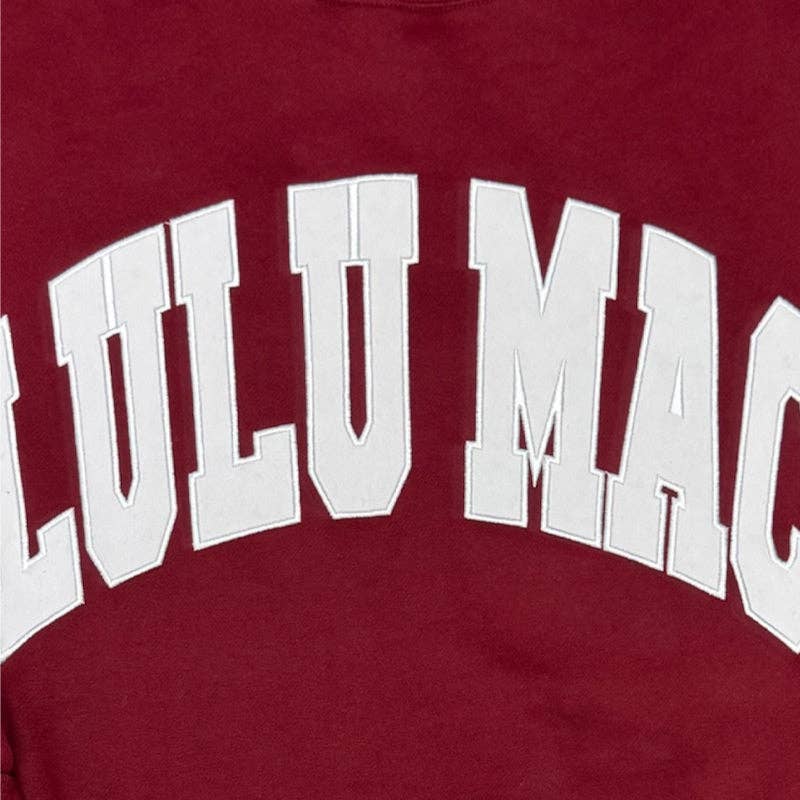 Lulu Mac Maroon/White Sweatshirt - Stitch