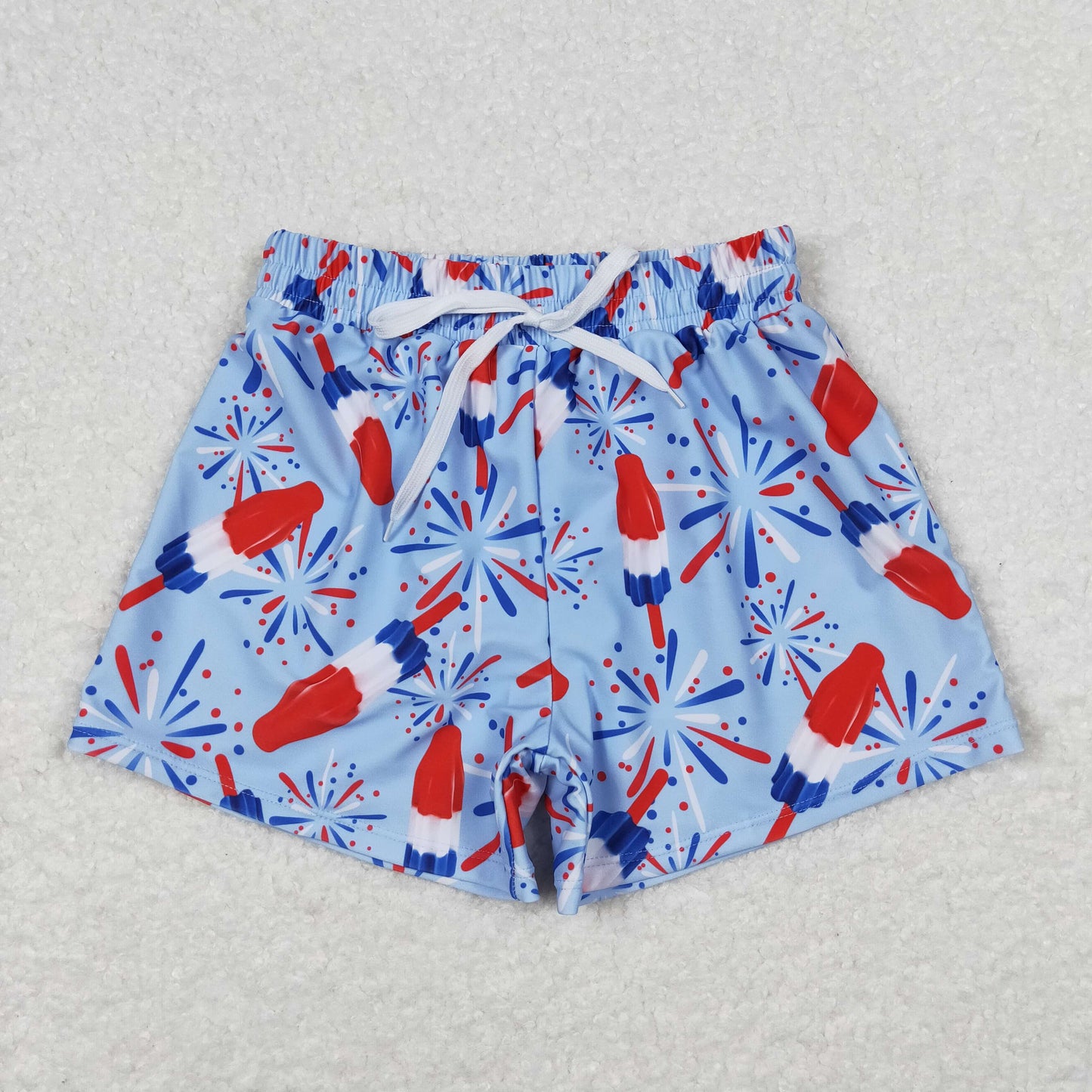 Boys 4th Of July Star Western Trunks Swimsuits