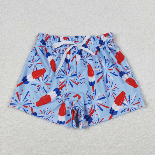 Boys 4th Of July Star Western Trunks Swimsuits