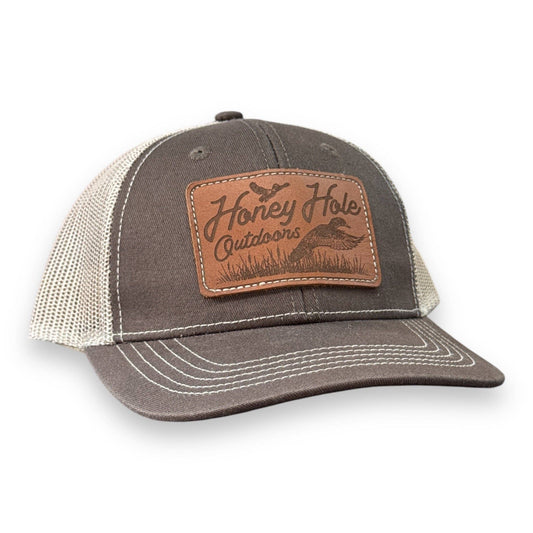 Honey Hole Youth Snapback -  Leather Water Fowl