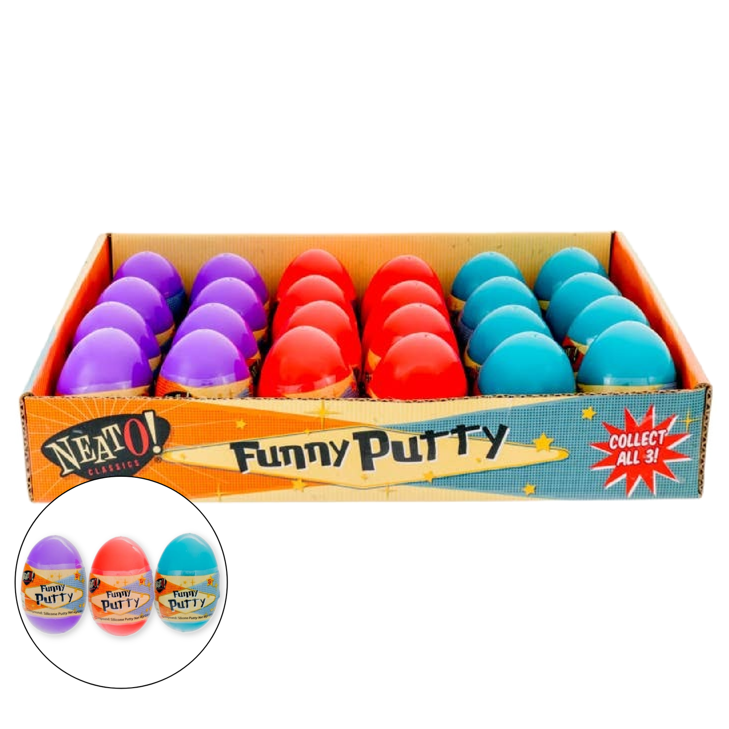 Neato! Funny Putty- Retro Classic, vintage toys