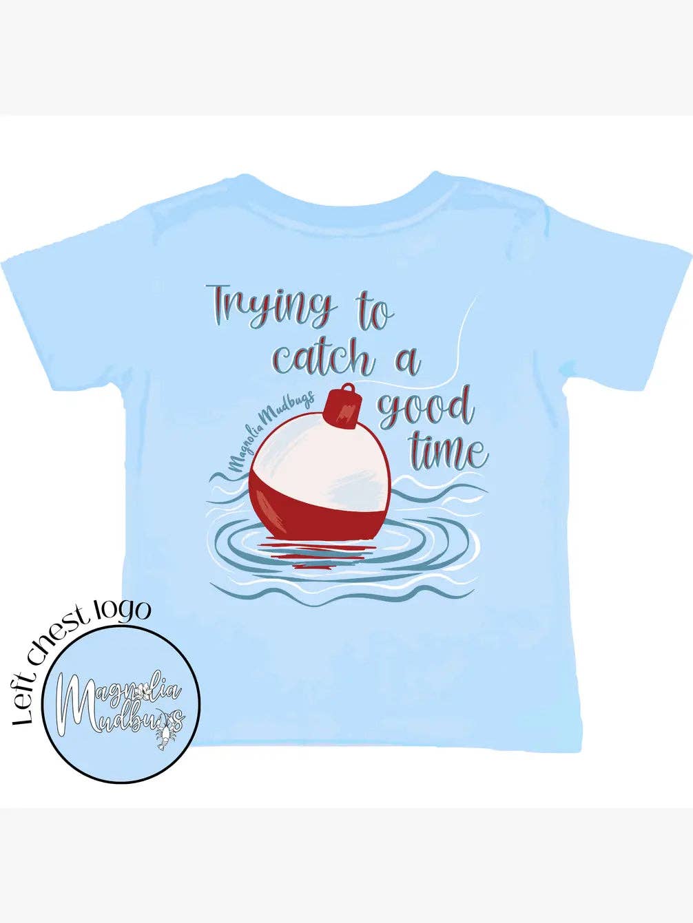 Bobber On A Wet Line Kids Fishing T-Shirt