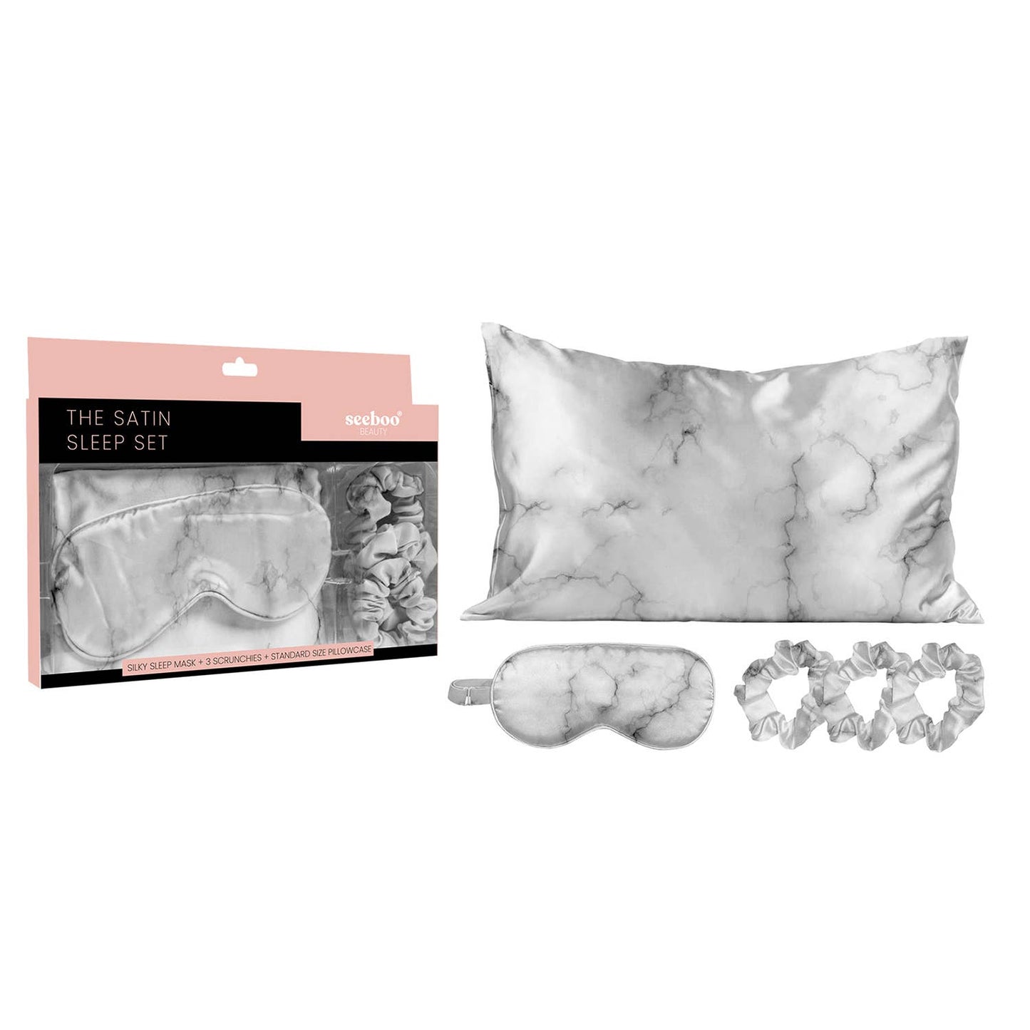 THE SATIN SLEEP SET (5 PIECES)