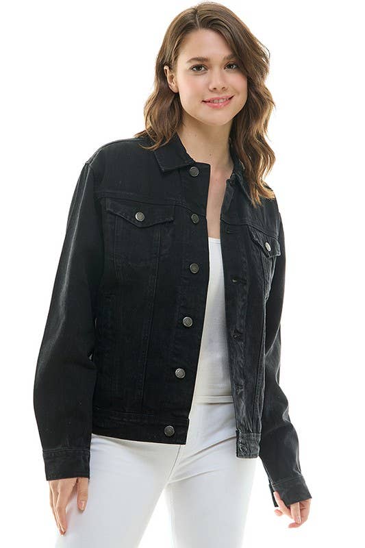 Cotton Casual Denim Boyfriend Jacket
