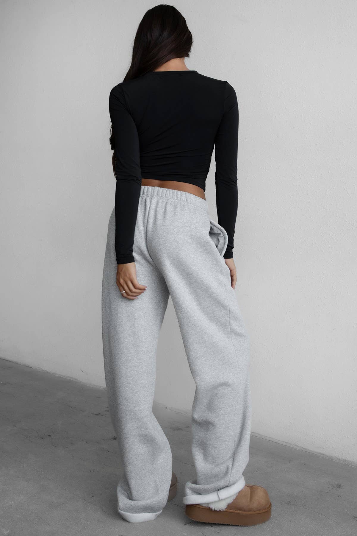 LANI Lightweight Fleece Wide Leg Sweatpants
