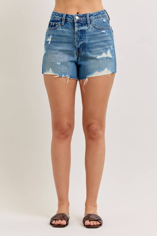 Judy Blue HW Rigid Magic Cut Off Short
