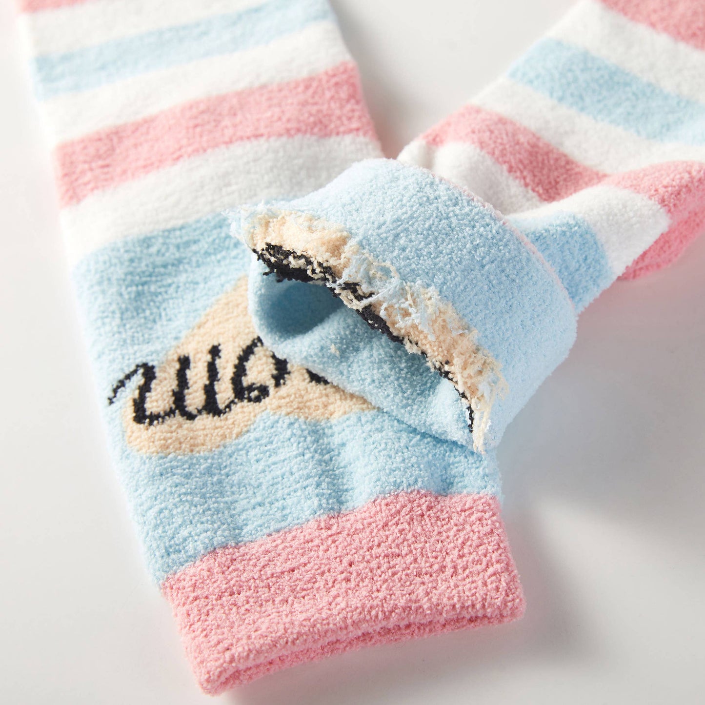 Love Mom Theme Cute Graphic Fuzzy Socks Gift Box (3 Pairs)