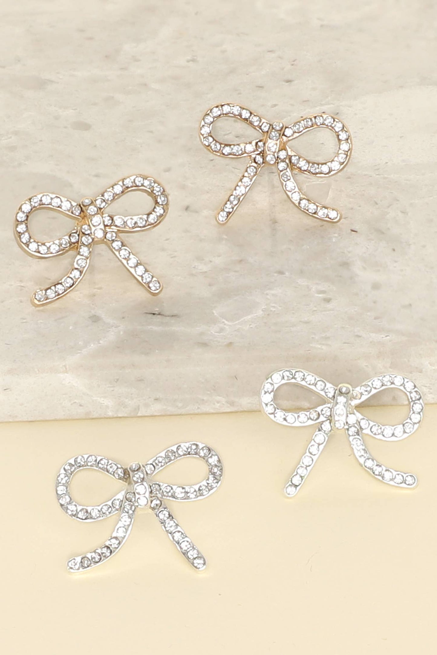 Fashion Cut-Out Bow Knot Post Earrings