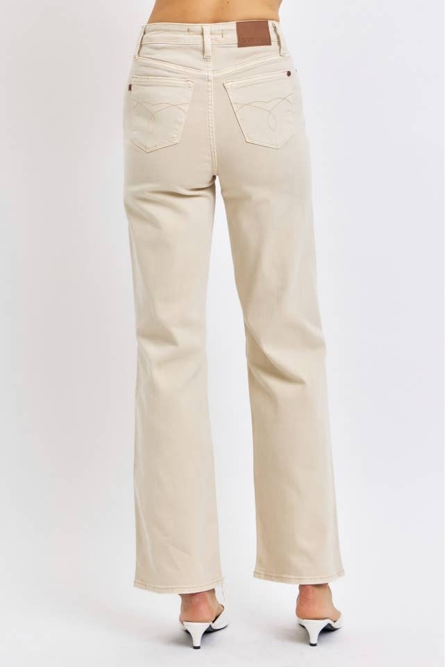 Judy Blue HW Garment Dyed Destroy 90's Straight