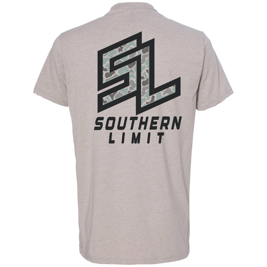 Southern Limit- Grey Camo Logo