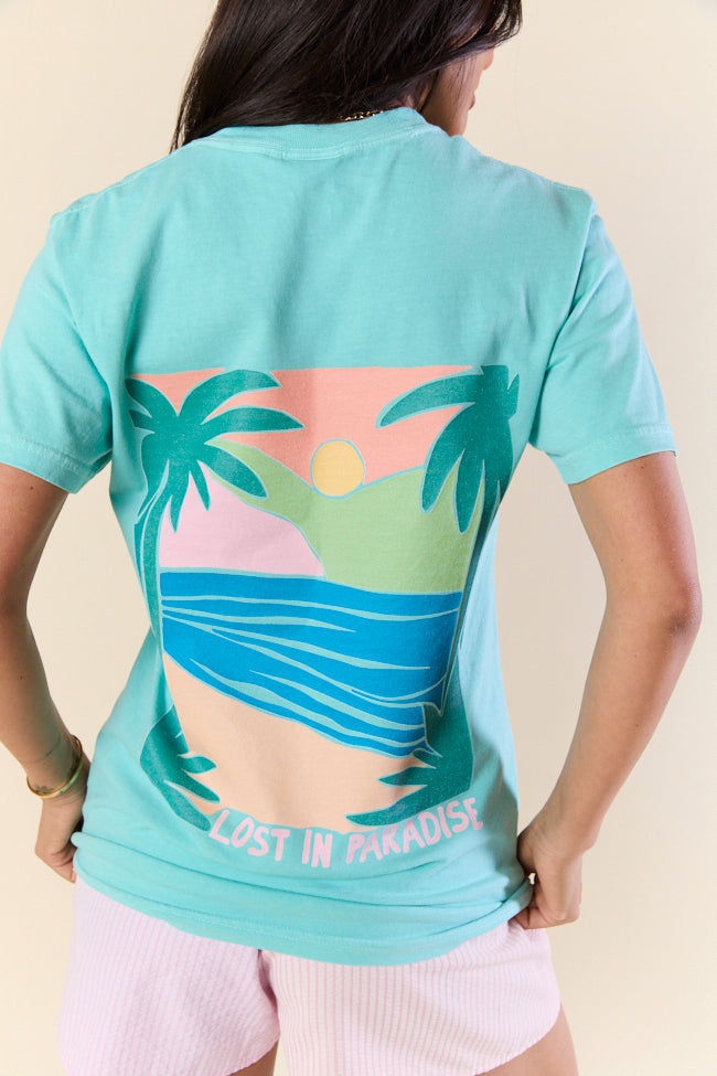 Lost In Paradise Mint Comfort Colors Graphic Tee