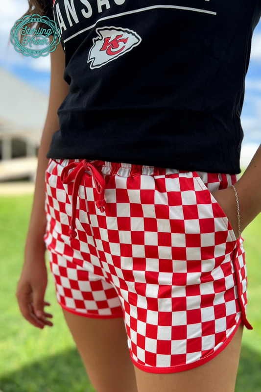 Sterling Kreek Pep Rally Checkered Shorts