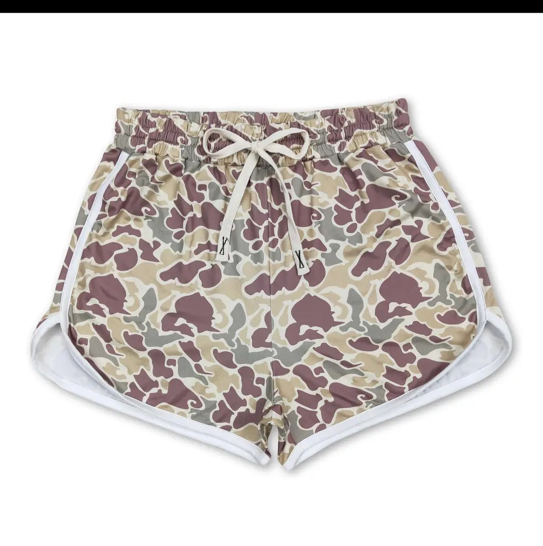 Duck Camo Mommy and Me shorts- women